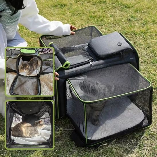 Sac de transport chat extensible - RonRonExpress