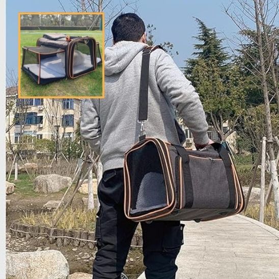 Sac de transport chat extensible - RonRonExpress