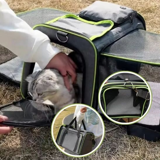 Sac de transport chat extensible - RonRonExpress